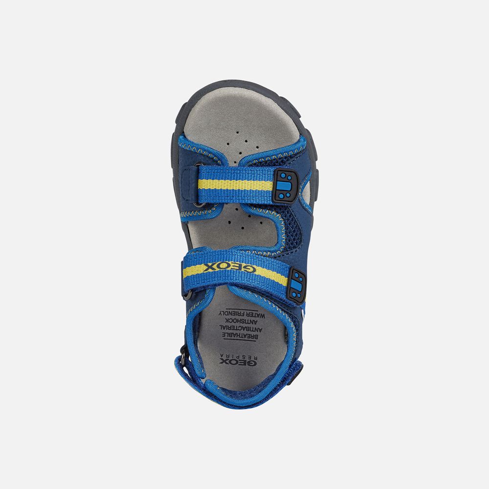 Geox Sandals Blue Strada - Geox Boys Shoes - AJOBPX127